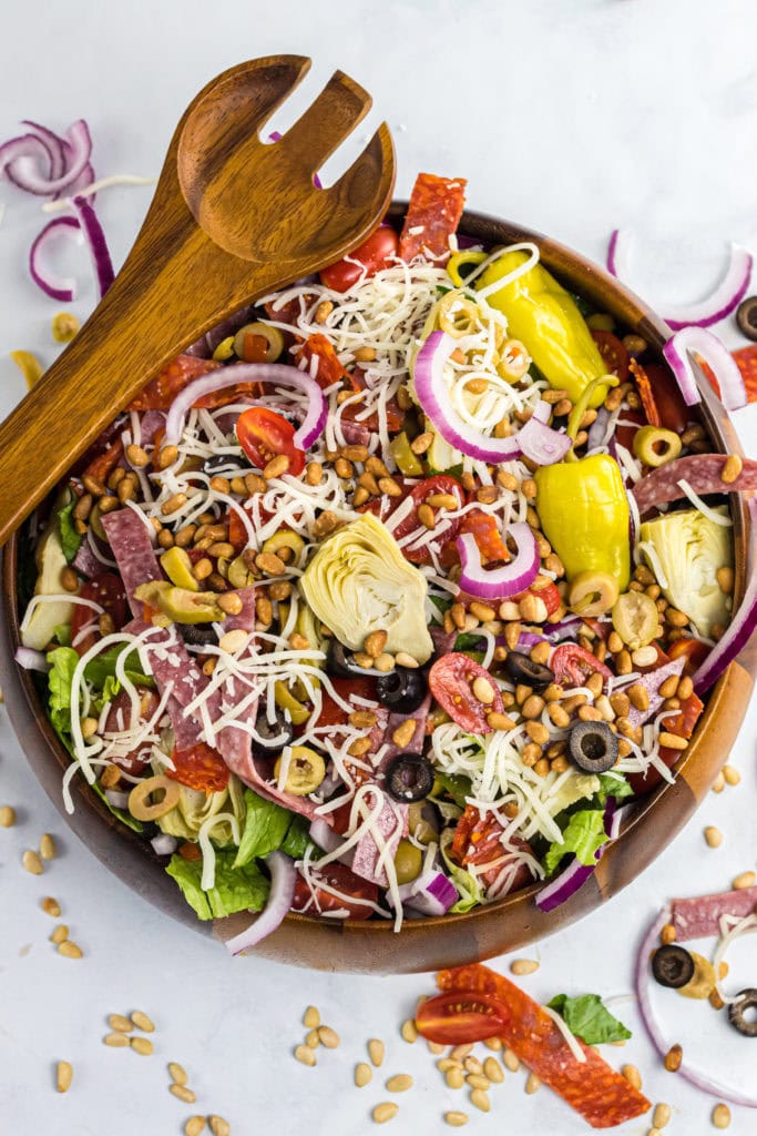 loaded italian salad