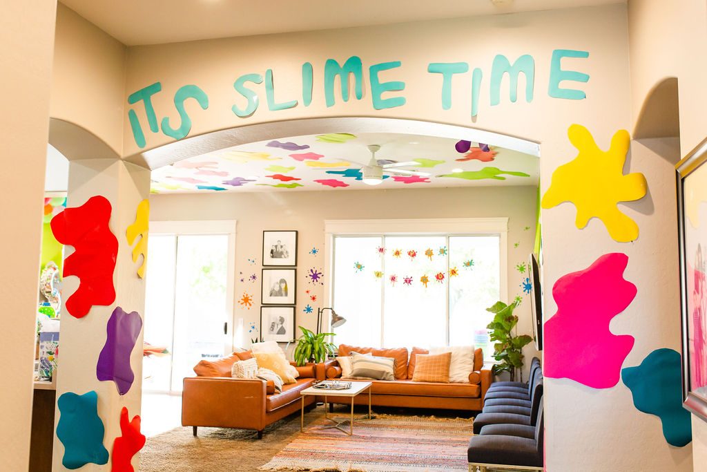 slime party decorations